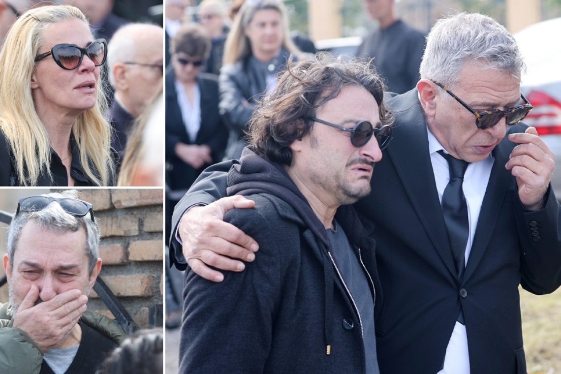 Συγκίνηση στην κηδεία της Καίτης Κωνσταντίνου