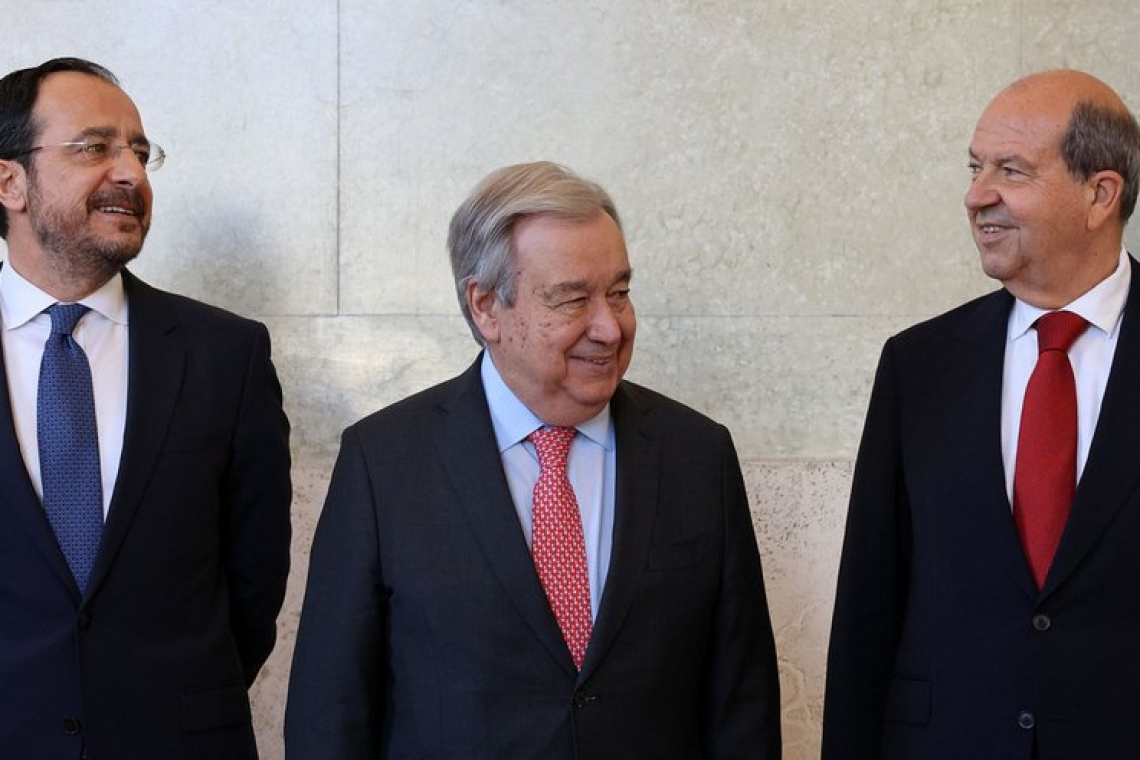 Πρώτο θετικό βήμα για το Κυπριακό: Δηλώσεις Χριστοδουλίδη και Γκουτέρες