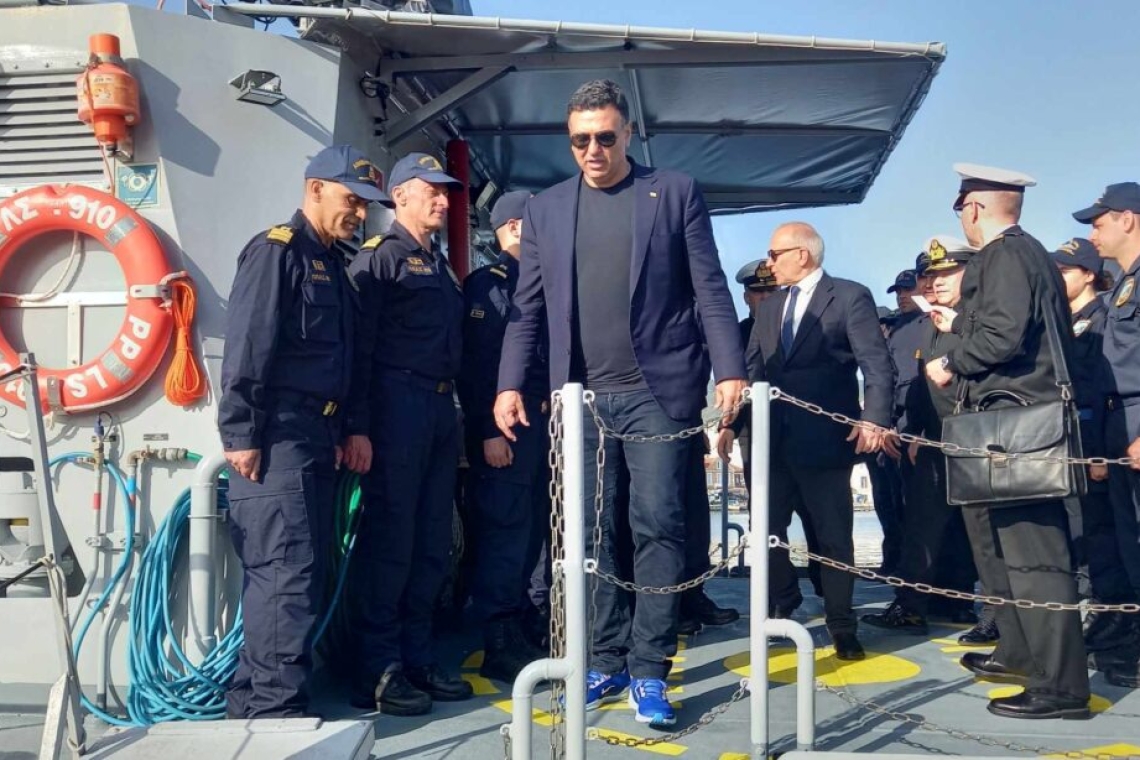 Προσλήψεις και εξοπλισμός Λιμενικού: Οι εξαγγελίες Κικίλια από την Μυτιλήνη