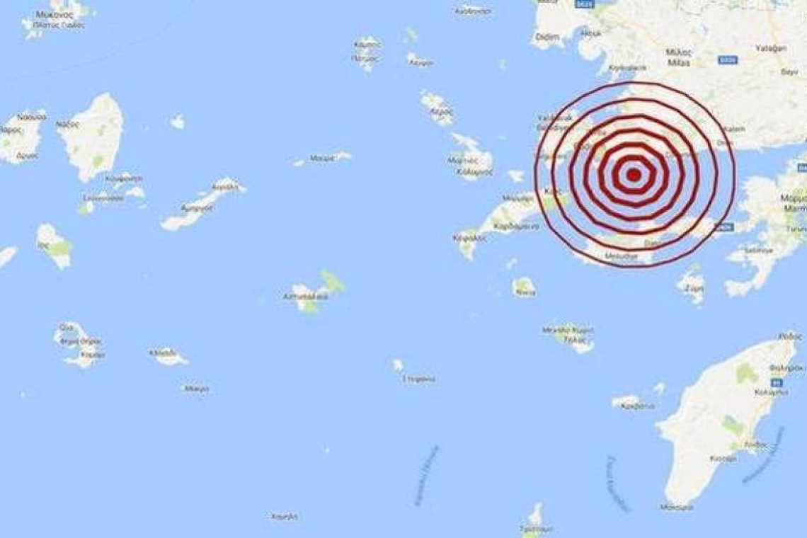 Σεισμός έπληξε την Κω αναστατώνοντας τους κατοίκους