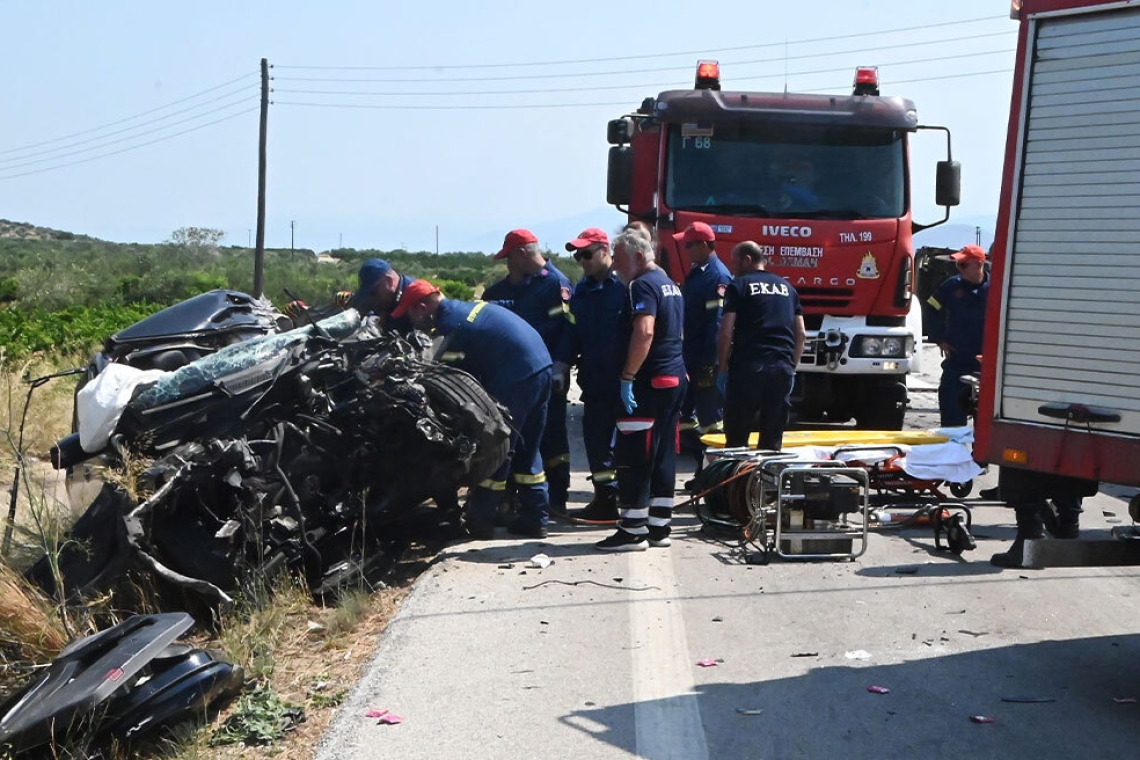 Σοβαρό τροχαίο στην Εγνατία με πέντε τραυματίες