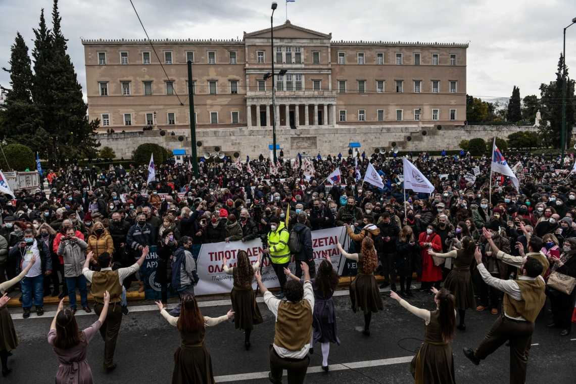 Συλλαλητήριο στο Σύνταγμα κατά του νόμου για 13ωρη εργασία