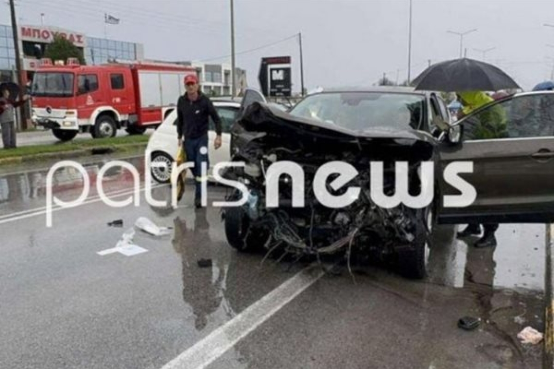 Καραμπόλα τριών οχημάτων στην Πατρών - Πύργου με 7 τραυματίες