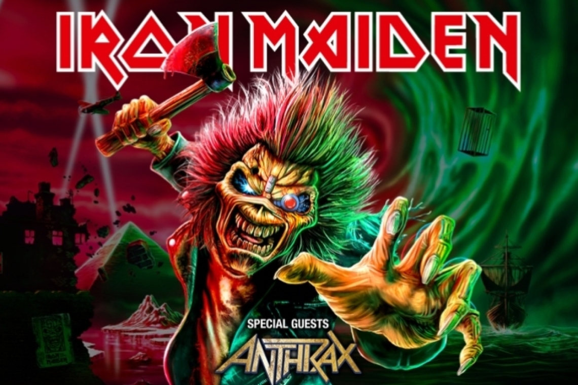 Οι Anthrax special guests στη συναυλία των Iron Maiden στο ΟΑΚΑ