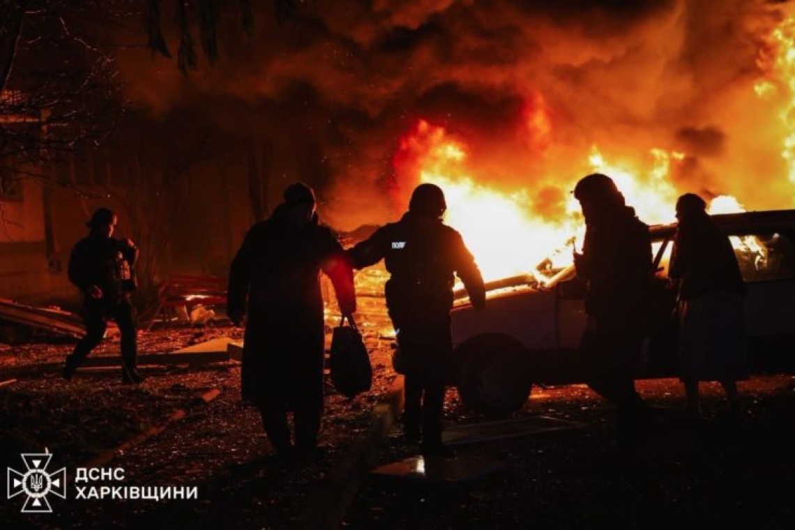 Οι ρωσικές επιδρομές συνεχίζονται για τρίτη νύχτα στο Χάρκοβο